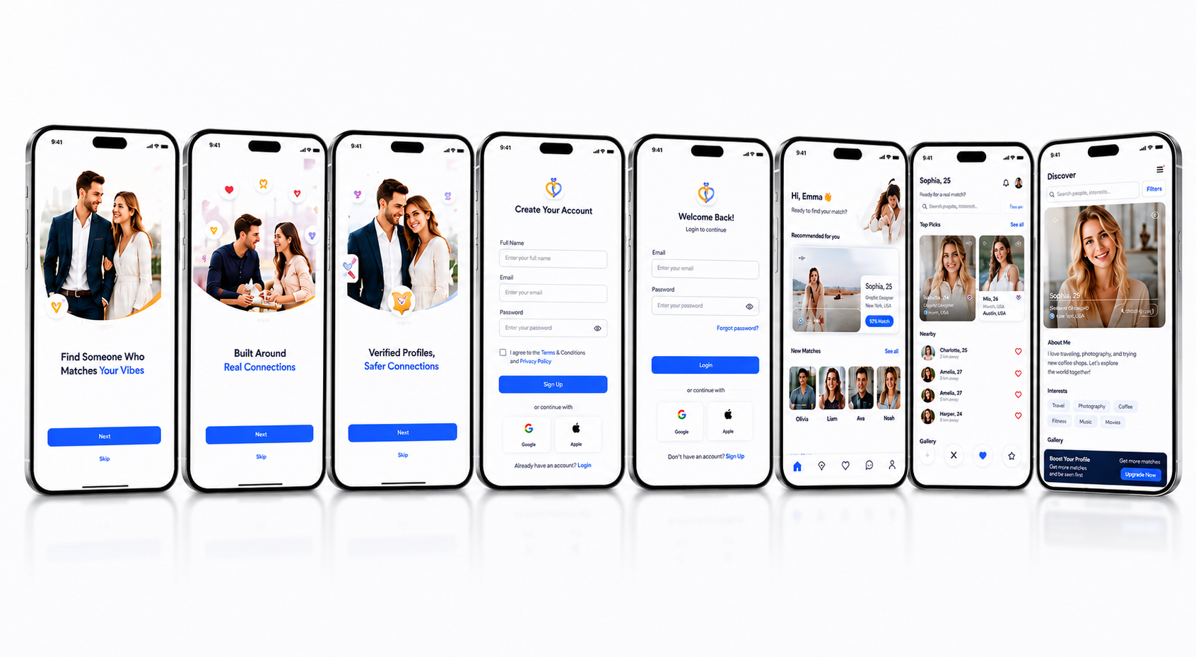 WUNITY mobile application interface